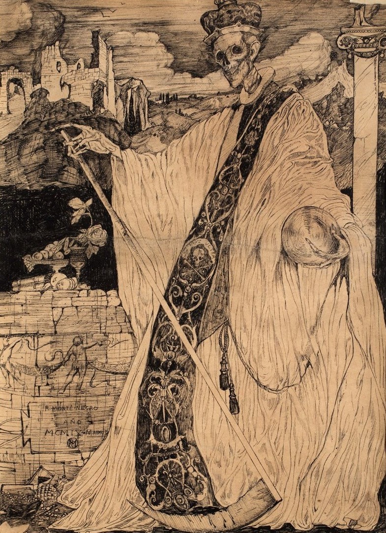 scribe4haxan:  Reigning Death (1909 / Folio print) - Robert Montenegro  