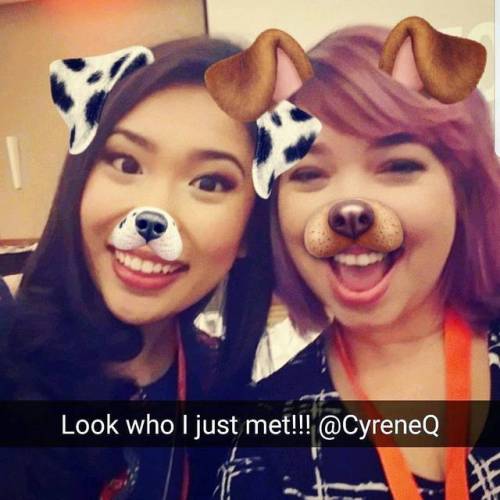 I just met @CyreneQ at #WebCon!!! I was taking a break from Snapchat doodles and she inspired me to 