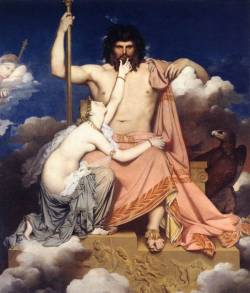 manwife22:  loumargi:Jean-Auguste-Dominique French painter (b. 1780, Montauban, d. 1867,Jupiter and Thetis Paris)Worship and adore Him.
