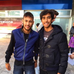 fzneymar:  Neymar & Fan (18.12.2014)