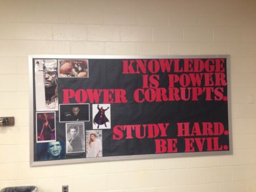 petmistress:  summershadowtwin:  lifehandsulemons:  allhaillokigodofmischief:  When school gets hard, just remember this….  This is really inspiring to me.    It’s notable how many supervillians have doctorates.  Grad school must just take anyone