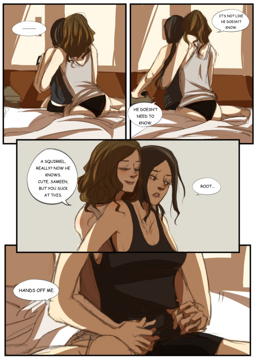 pentheg-careny:  yeah!! root and shaw!! I made it!! The sequel of this ! Still fluffy, plain and simple. i really need some sleep now …sleeping while typing sucks *yawns*pls have fun and enjoy:D