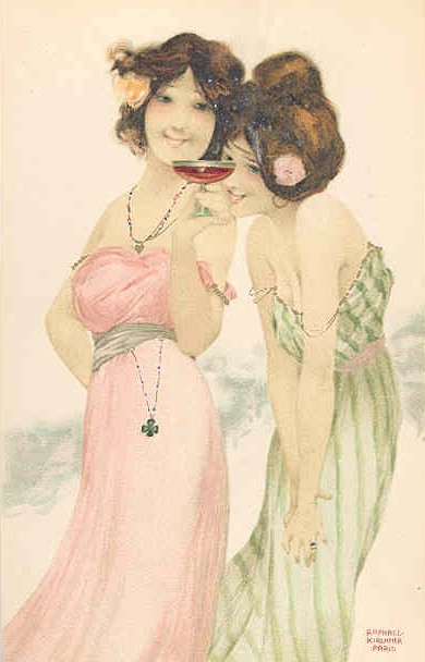 raphael-kirchner: Girls with good luck charms, Raphael Kirchnerwww.wikiart.org/en/raphael-ki