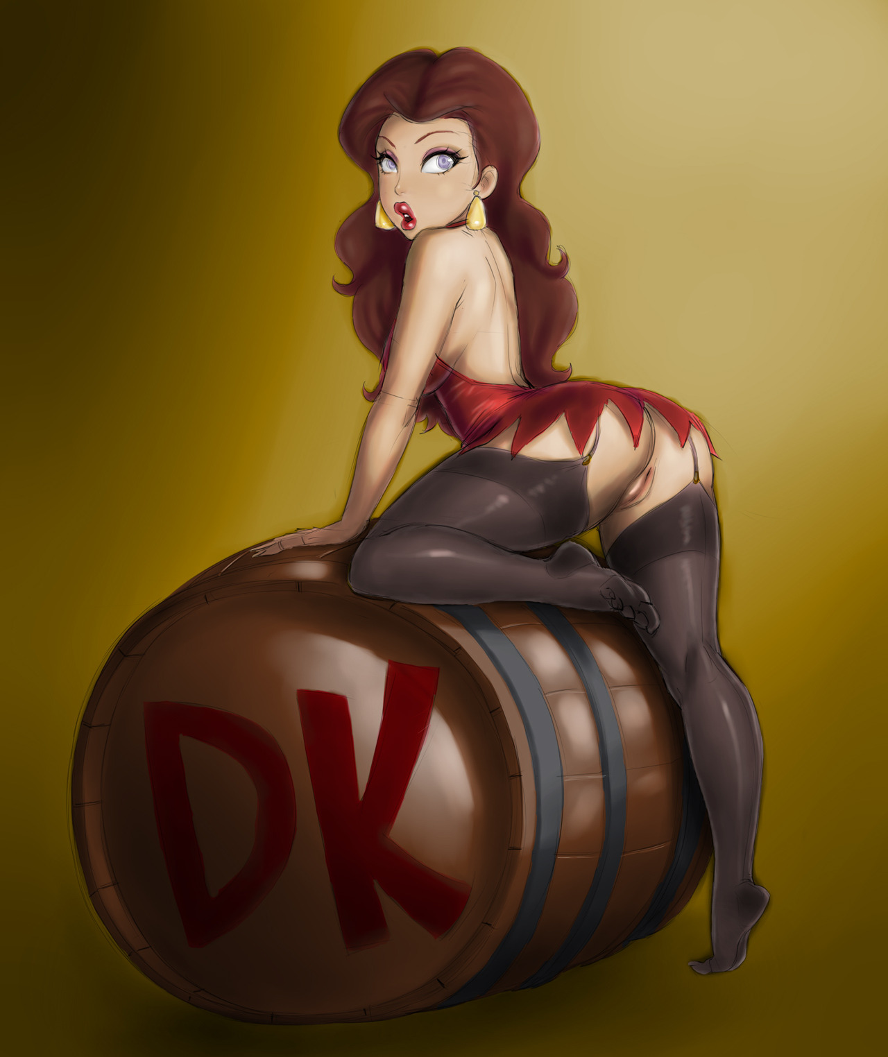 soubriquetrouge:  DK stopped chasing that ass down to horde bananas? Whatever….Original