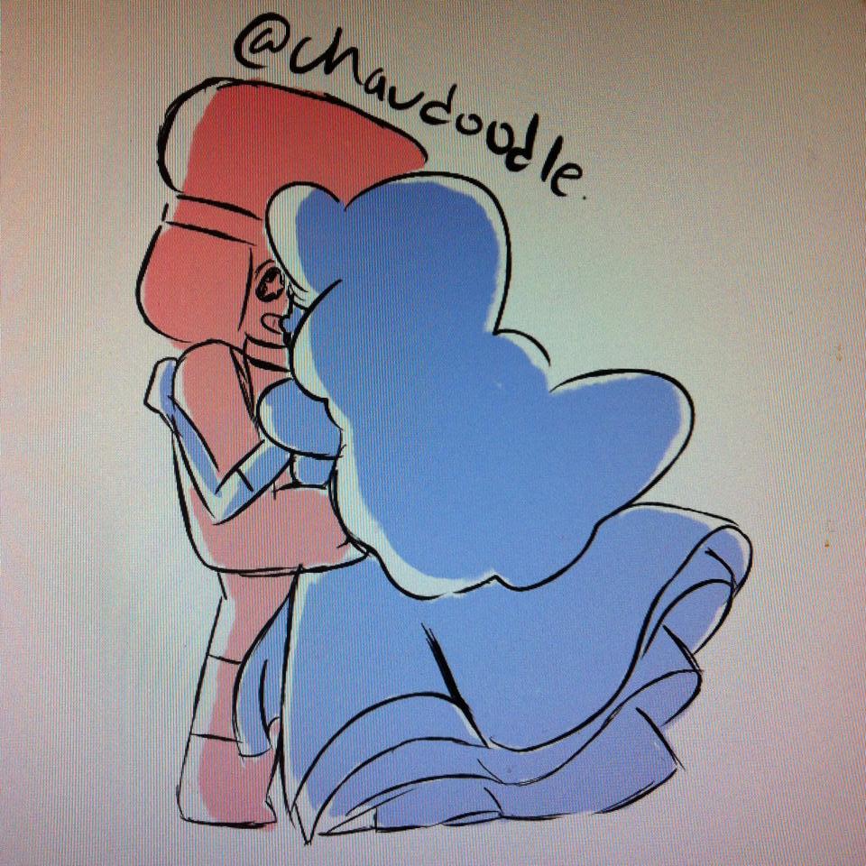 chaudoodle:  stayed up late to draw tiny space girlfriends 