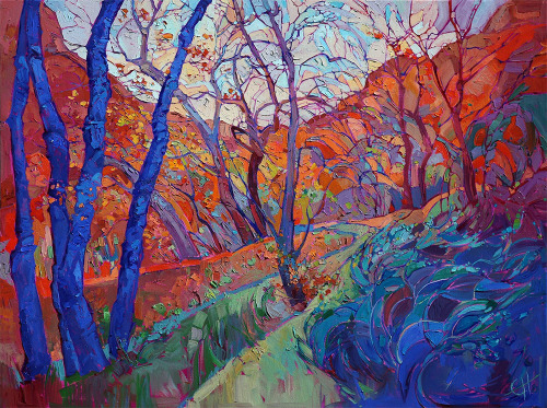 taktophoto: Oil Landscapes Transformed into Mosaics of Color by Erin Hanson