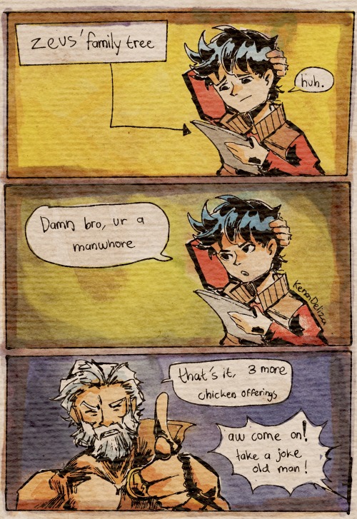 Billy Gives An Offering To Zeus