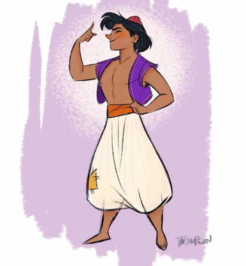 stevethompson-art: Aladdin and Jasmine. ✨✨ Insta - @sthompsonart