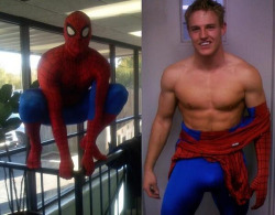 lycladuk:  Doesn’t the sexy #KingOfSelfies Cody Deal look way hot in his Spidey suit? He needs to do this again, especially now he has bulked up. ;-) I challenge you, Cody! (btw I’m secretly so turned on to know he has suited up in zentai…)