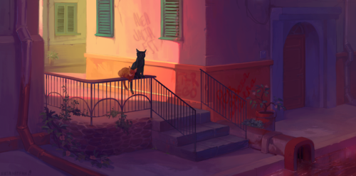 Ooooh yeah, there are R27 as cats. &lt;3I’ve practiced at drawing perspective.