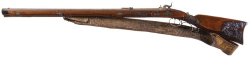 Engraved J.P. Sauer & Sohn percussion jaeger rifle, mid 19th century.from Rock Island Auctions
