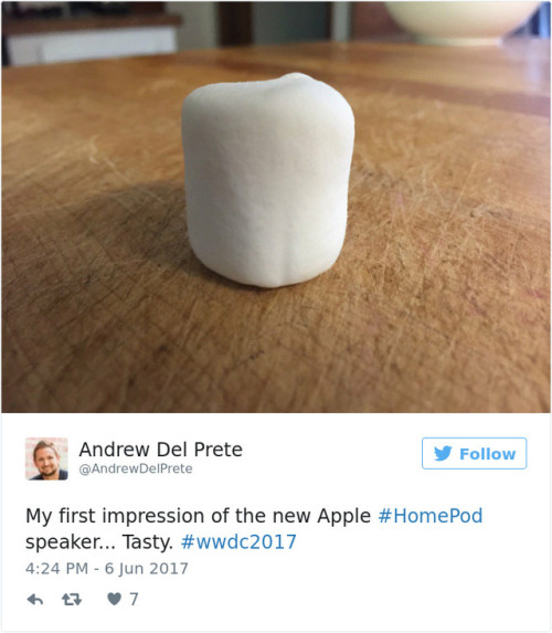 Twitter vs. Apple’s New HomePod Smart Speaker (h/t)