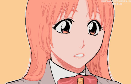 rukiadriedhisrain:Orihime with a hime hairstyleinsp from @371am​ art!