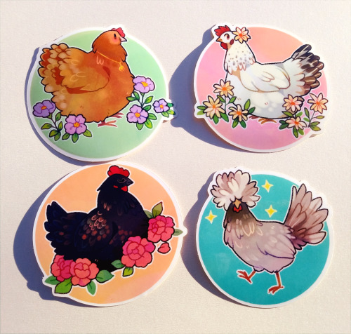 sergle:  I’ve added these lovely ladies to my shop!   🐔🌼 