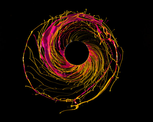 victoriousvocabulary:  CENTRIFUGAL [adjective] 1. moving or directed away from a centre or axis. 2. operated by means of centrifugal force. 3. Physiology: transmitting nerve impulses away from the central nervous system; efferent. 4. Botany: developing