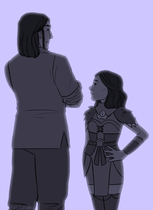 sumenya:friendly reminder kathy amell is 150cm/4′11″, there’s no canon height for loghain but he’s p