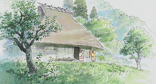 cinemamonamour: Ghibli Houses - The Bamboo Cutters’ House in The Tale of Princess Kaguya (2013