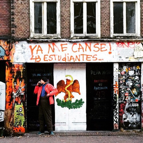 joogie26:  Ya me canse #Amsterdam #yamecanse #Ayotzinapa #AcciónGlobalAyotzinapa #TodosSomosAyotzinapa from @rrl_md