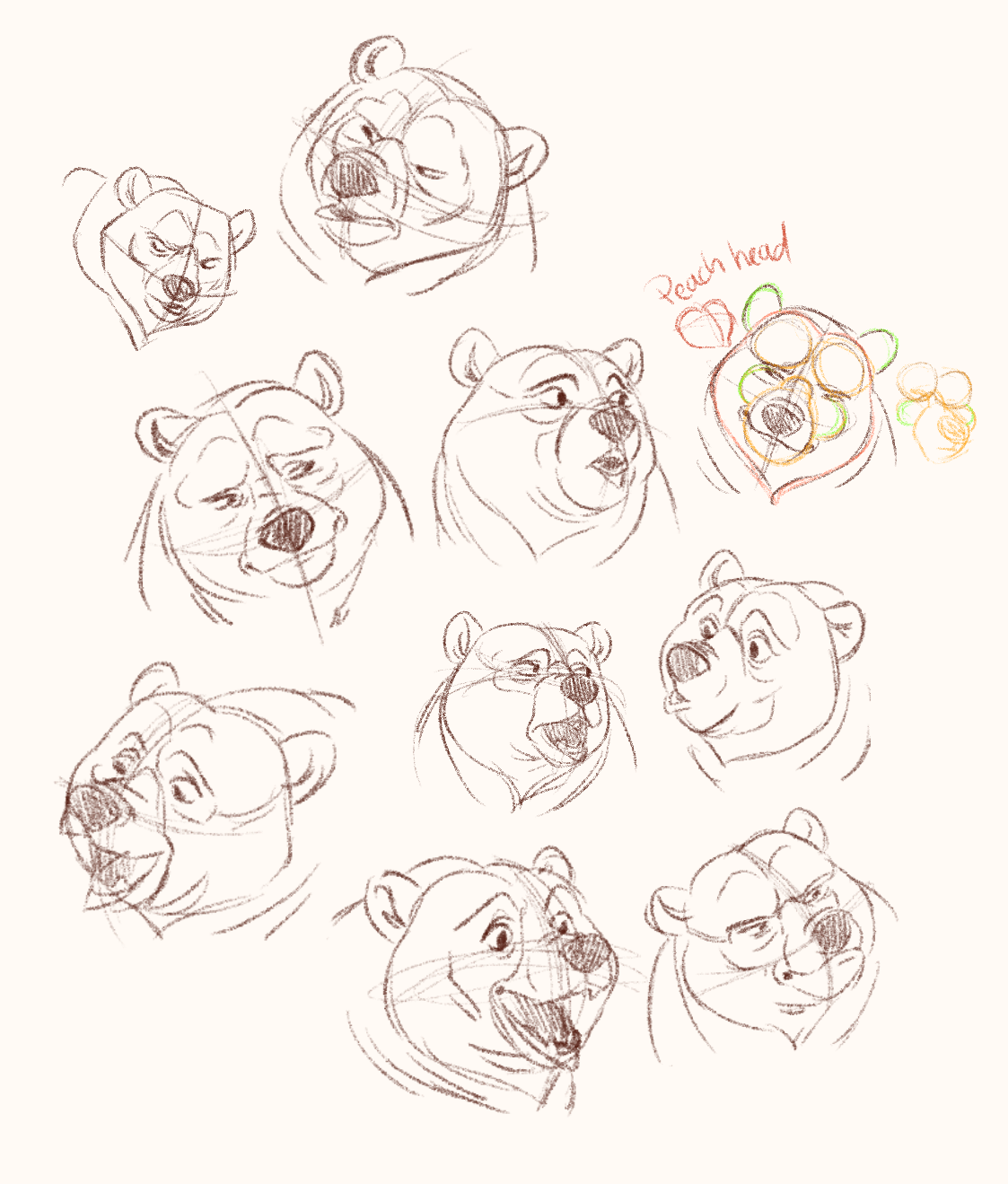 Disneys Brother Bear  I also did some practice sketching using direct