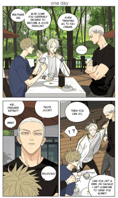 *Mo makes a pun on Zhan Zhengxi’s name, instead of ‘Zhengxi’, he calls him ‘Zhengjing’ which means someone who’s always ‘serious’Old Xian update of [19 Days] translated by Yaoi-BLCD. Join us on the yaoi-blcd scanlation team discord chatroom