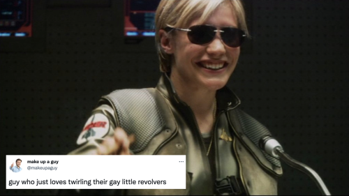 lela-dax:Battlestar Galactica + makeupaguy tweets (part one)i made this instead of writing a very im