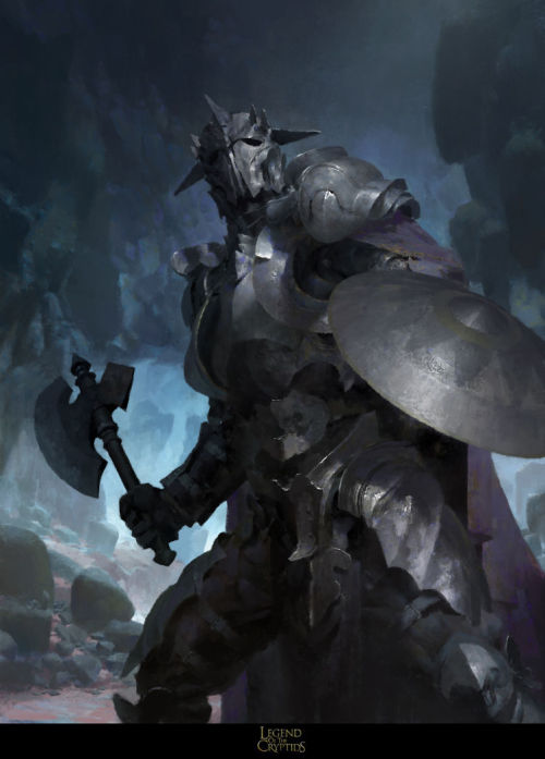 knightandknights: Gaizka, Battleaxe Bearer. Legend of the Cryptids Applibot by RUAN JIA