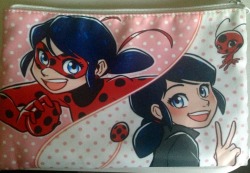 lady-maiko:  My awesome double sided miraculous ladybug pencil bag. Got this beauty back at anime LA 2015.  Artist is the amazing  @kellyykao Checkout her tumblr!!! For more amazing products!!!