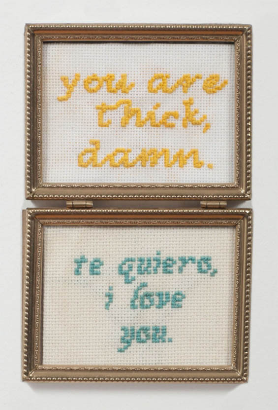 nyctaeus:  Elana Adler, ‘You Are My Duchess’, 2014 The artist embroiders men’s