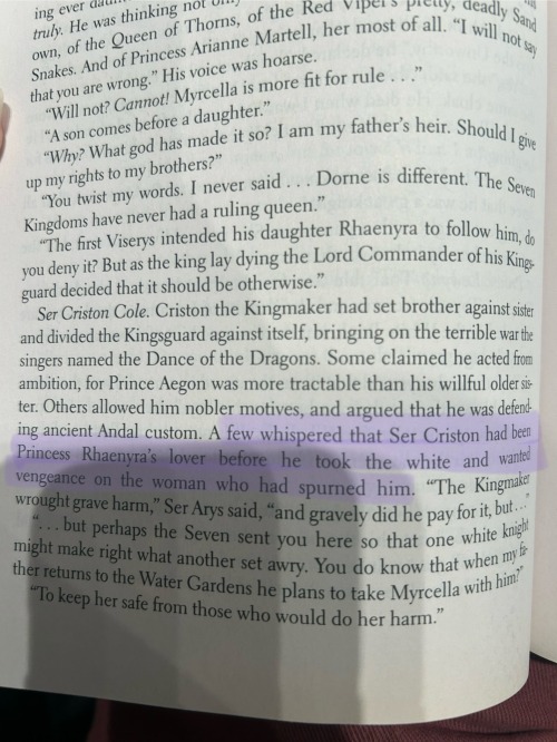 Ser Arys Oakheart Knows Whats Up