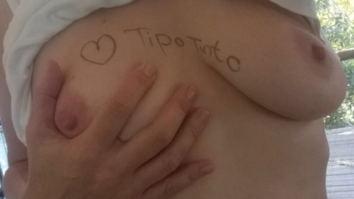 Porn lovetipotinto:  My profile name on my breast photos