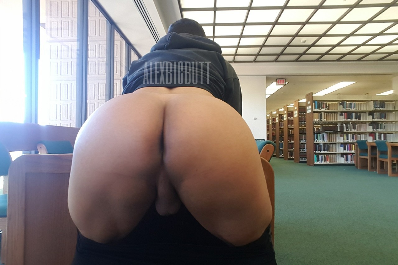 ericsaldivar: razoruniverse:  alexbigbutt:  In the library flashing my big fat ass.