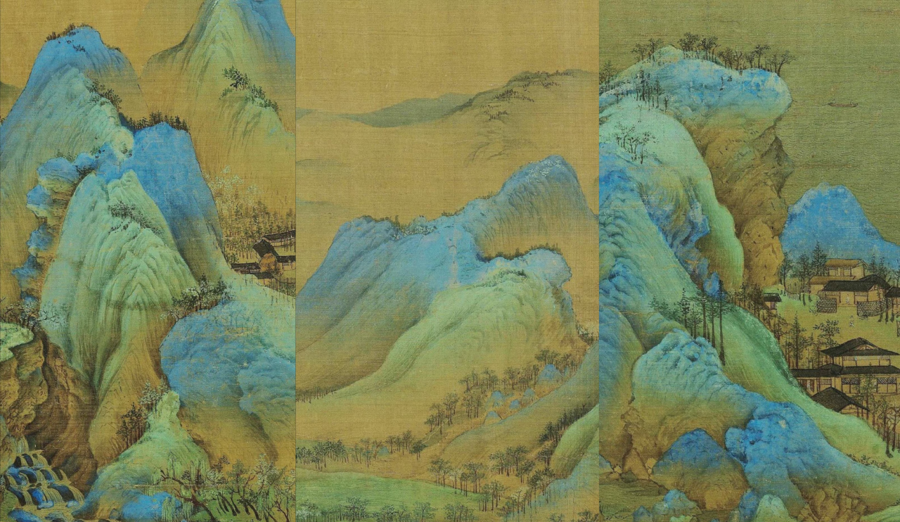 长安月 — suzhou embroidery by 倾卿苏绣 | based on art 千里江山图