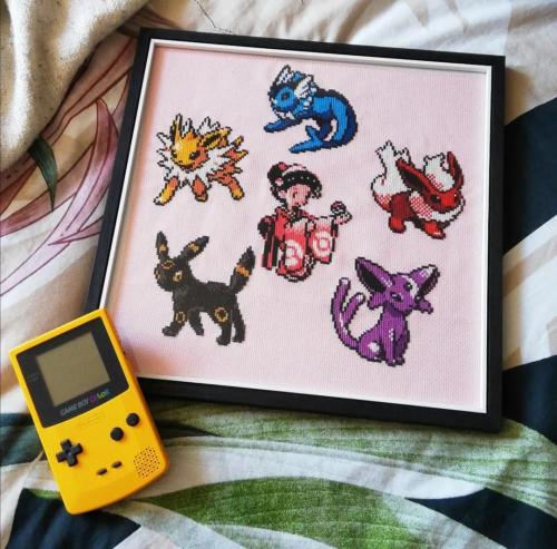 Pokémon stitched and designed by ViridianCity16.“My poor hands. Pok&eacu