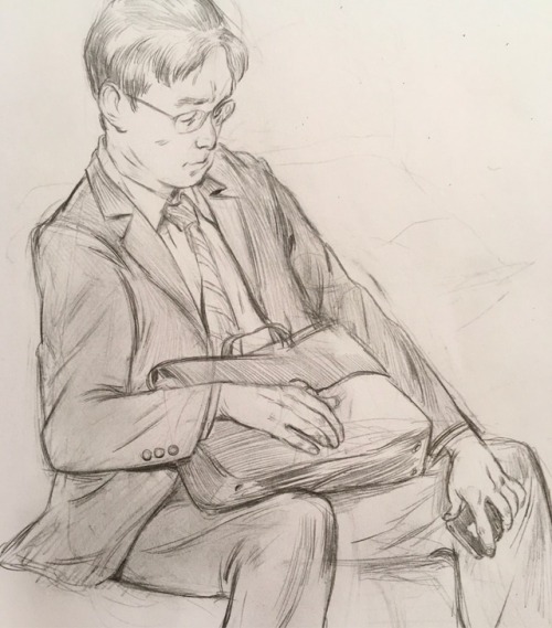 Exhausted salaryman