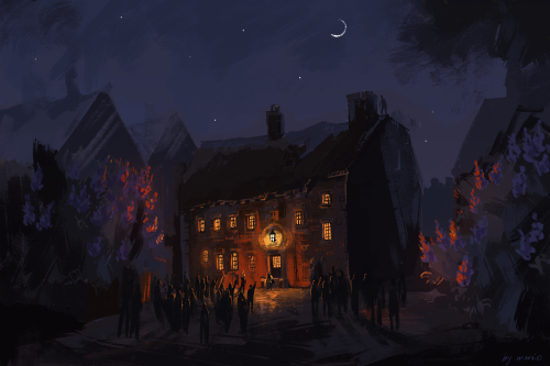 mario-art: Sights of Ankh-Morpork: the old Watch House at Treacle Mine Road. “It could all be 