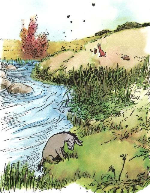 afaerytalelife:We can’t all, and some of us don’t.— Eeyore.Artwork: Eeyore Alone, 