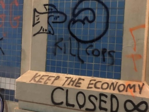 radicalgraff: 26 May 2020 - Graffiti in Minneapolis, painted during the anti-cop protests in respons