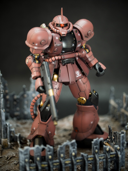Happy Easter! And I Love To Present To You My Custom Char Zaku 2 At Https://itisagunpla.com/2021/04/04/bandai-1-144-hg-ms-06s-zaku-2-char-aznable-origin-ver/.