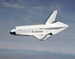 humanoidhistory:September 26, 1977 – The prototype Space Shuttle Enterprise flies free after being released from NASA’s 747 shuttle carrier. (NASA)