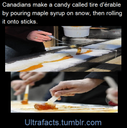 Ultrafacts:maple Taffy (Or Tire D’érable) Is A Sugar Candy Made By Boiling Maple