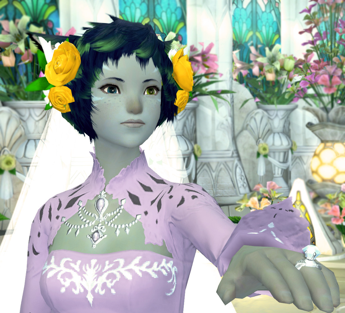 queenladycool:  SURPRISE FFXIV TUMBLR, LADY COOL GOT MARRIED! TO THE LOVELY FRIEND-SPOUSE