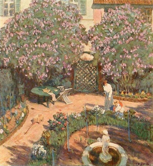 Garden, Bechyne , South Bohemia   -    Šimon Tavík František  1914Czech, 1877-1942Oil on canvas