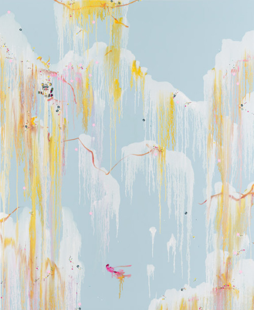 redruzdigitalsoup:Fiona RaeI need gentle conversationsoil and acrylic on canvas, 201284 x 69 in / 21