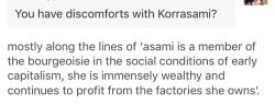 lesbianrey:korrasami as handmaiden/feudal lord: who are you korrasami as bourgeoisie/proletariat: i’m you but stronger