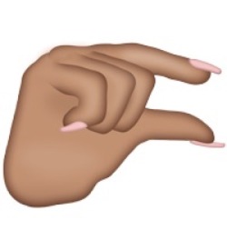 vngelvxox:  This close from me slapping the shit outa u bitch, this close 🦄