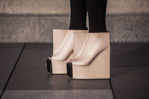 ap-fashionmemories:  Rectangle shoes - by Maria Nina Vaclavek____ Arthur and Puff are everywhere …Fa