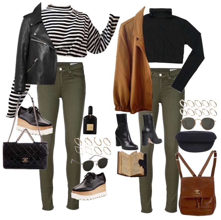 olive green denim jeans