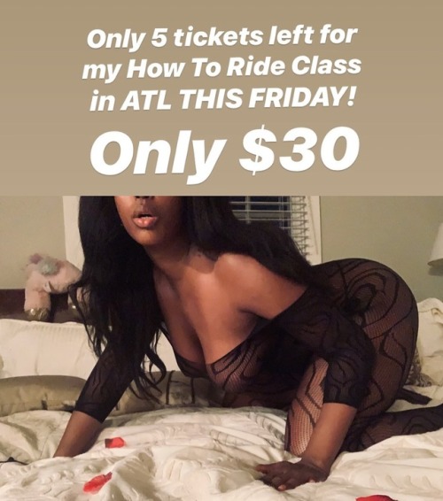 Hey ATLANTA! We are almost SOLD OUT for my How To Ride class on Friday! 8pm-10pm at @soulasylumstudi