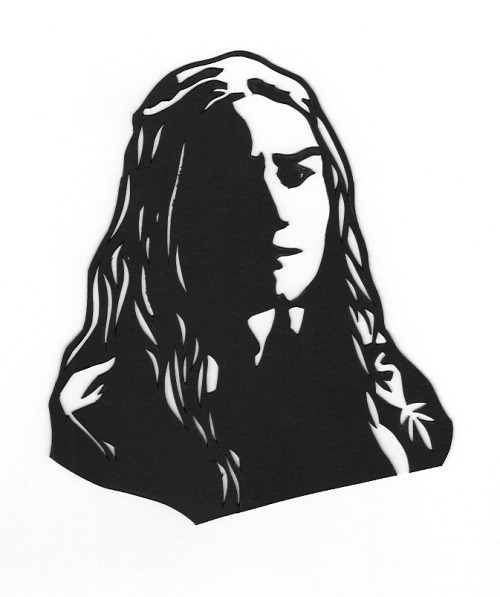 The one, the only, Cersei Lannister! All cut from one sheet of card, as can be seen in the appalling