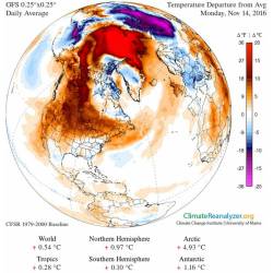 Cold Weather Delayed over North America #nasa
